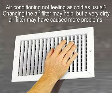 Image of person checking the air register to see if it working.