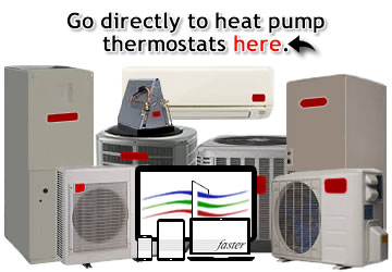 The links on this page will take you directly to heat pump thermostats online.